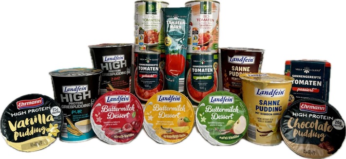 NORMA senkt am letzten Tag im Februar die Preise um bis zu 13 Prozent / Von VILLA GUSTO Italienischem Tomatenmark über LANDFEIN Sahnepudding bis hin zu LANDFEIN High Protein Pudding