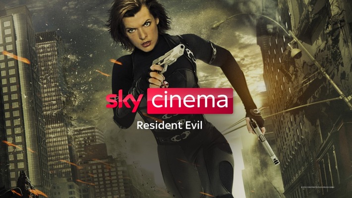 Milla Jovovich als Action-Amazone: Die komplette &quot;Resident Evil&quot;-Realfilm-Reihe und die drei Animations-Hits auf Sky und Sky Ticket