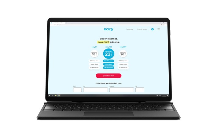 Gegen den Trend: mehr Internet zum gleichen Preis bei eazy