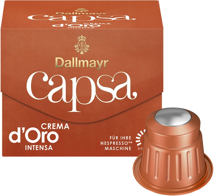 Dallmayr Crema d&#039;Oro intensa jetzt auch als capsa