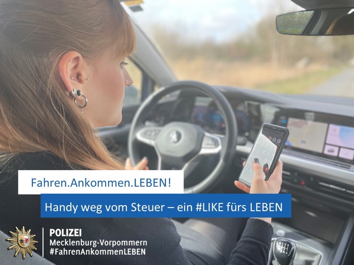 POL-HRO: "Fahren.Ankommen.LEBEN!" - Start der Verkehrskontrollen zu den Schwerpunkten "Handy" und "Rückhalteeinrichtungen"