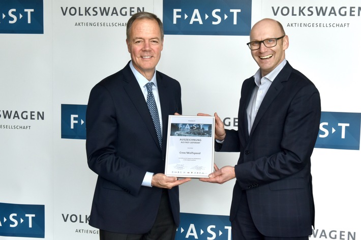 Cree Selected as Silicon Carbide MOSFET Partner for the Volkswagen Group FAST Program / Partnership will help accelerate market transition to EVs