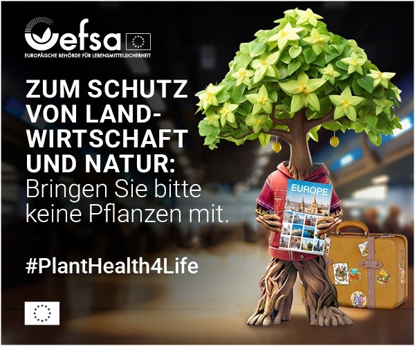 EFSA #PlantHealth4Life Kampagne / Weiterer Text über ots und www.presseportal.de/nr/183180 / Die Verwendung dieses Bildes für redaktionelle Zwecke ist unter Beachtung aller mitgeteilten Nutzungsbedingungen zulässig und dann auch honorarfrei. Veröffentlichung ausschließlich mit Bildrechte-Hinweis.