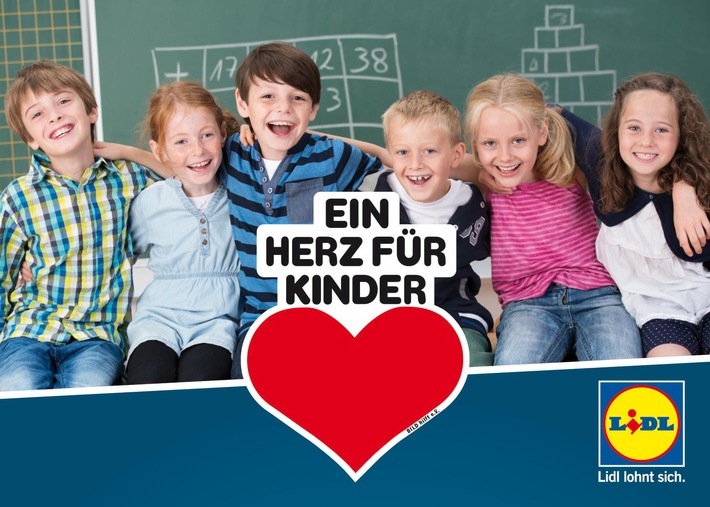 Lidl spendet 350.000 Euro an "Ein Herz für Kinder" / Engagement für brotZeit e.V. und den Verkauf von CD-Hörspielboxen (FOTO)