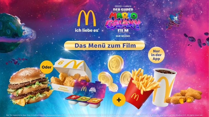 Entdecke die Super Mario Galaxie bei McDonald