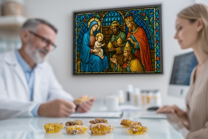 Heilige heilende Myrrhe: von biblischer Mystik zu bewährter Medizin / Was die Geburt Jesu mit aktueller Forschung verbindet - oder: Ein Weihnachts-Klassiker mit Heilkraft