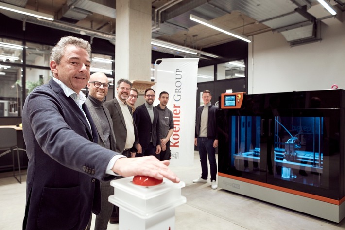 Koehler-Gruppe fördert Innovationen und stellt MakerSpace großformatigen 3D-Drucker von BigRep zur Verfügung