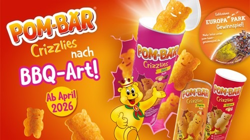 POM-BÄR Crizzlies ab April im BBQ-Geschmack