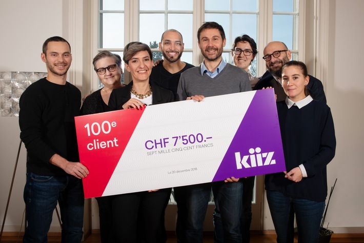 Centième client pour la startup kiiz