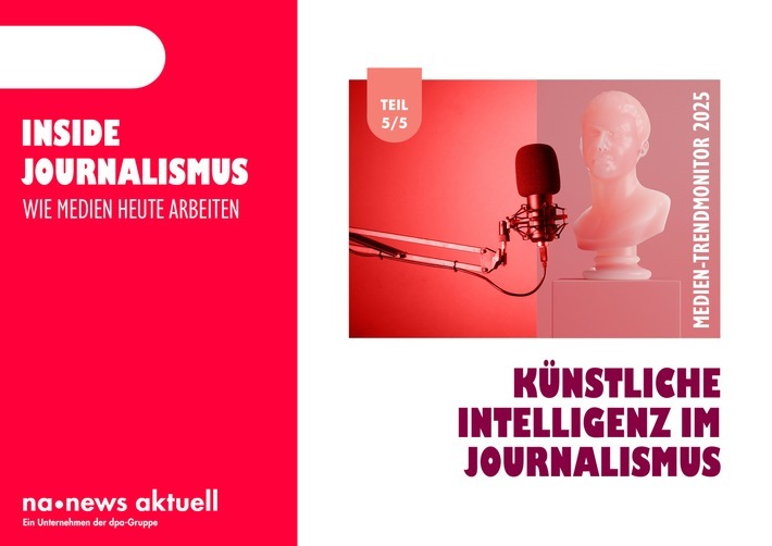 70 Prozent der Redaktionen nutzen bereits KI-Tools, vor allem für Übersetzungen und Transkriptionen. In der Audio-Produktion und im Community-Management spielt Künstliche Intelligenz dagegen bislang kaum eine Rolle. Gleichzeitig sehen viele Journalistinnen und Journalisten in KI auch Risiken: Die Mehrheit befürchtet, dass Desinformation weiter zunehmen könnte. Zu diesem Ergebnis kommt der aktuelle Medien-Trendmonitor von news aktuell. Die Journalistenumfrage wurde im Mai und Juni 2025 unter Medienschaffenden aus Deutschland, Österreich und der Schweiz durchgeführt und beleuchtet die Arbeitsweise, die Zusammenarbeit mit Pressestellen und PR-Agenturen sowie die Herausforderungen und Trends im Journalismus. / Weiterer Text über ots und www.presseportal.de/nr/6344 / Die Verwendung dieses Bildes für redaktionelle Zwecke ist unter Beachtung aller mitgeteilten Nutzungsbedingungen zulässig und dann auch honorarfrei. Veröffentlichung ausschließlich mit Bildrechte-Hinweis.