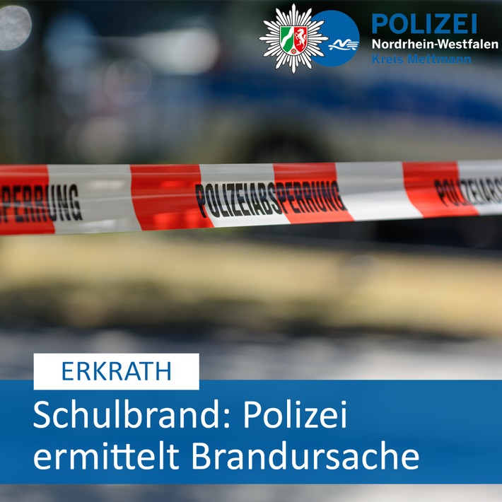 POL-ME: Schulbrand an der Rankestraße: Polizei ermittelt Brandursache - 2505098