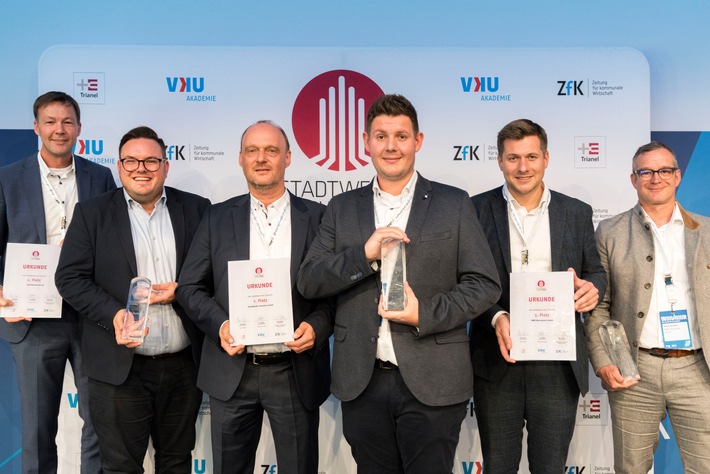 Die Gewinner des STADTWERKE AWARD 2022 kommen aus Iserlohn, Kiel und Wunsiedel