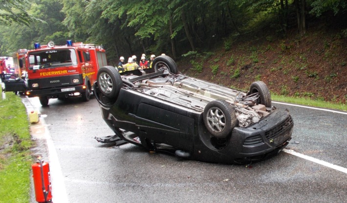 FW-Stolberg: Drei Verkehrsunfälle und eine Ölspur