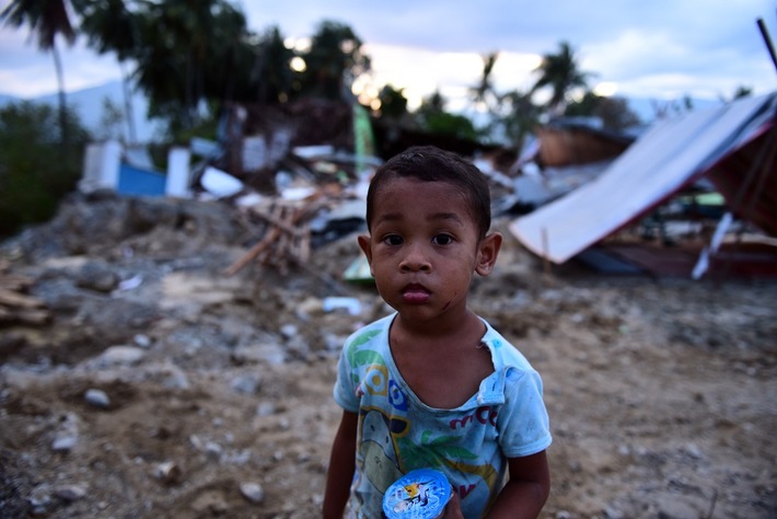 Indonesien: Eine halbe Millionen Kinder auf Sulawesi und Lombok brauchen Hilfe