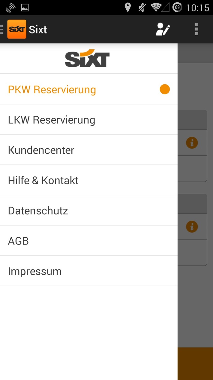 Bessere Performance, frisches Design: Die neue Android App von Sixt / Sixt ist nun auf allen großen Plattformen - iPhone, iPad, Android - mit einheitlichem Look und Features präsent (FOTO)