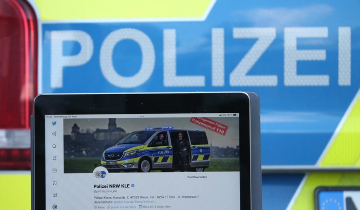 POL-KLE: Tag des Notrufs: Kreispolizeibehörde Kleve zwitschert beim bundesweiten Twitter-Marathon mit