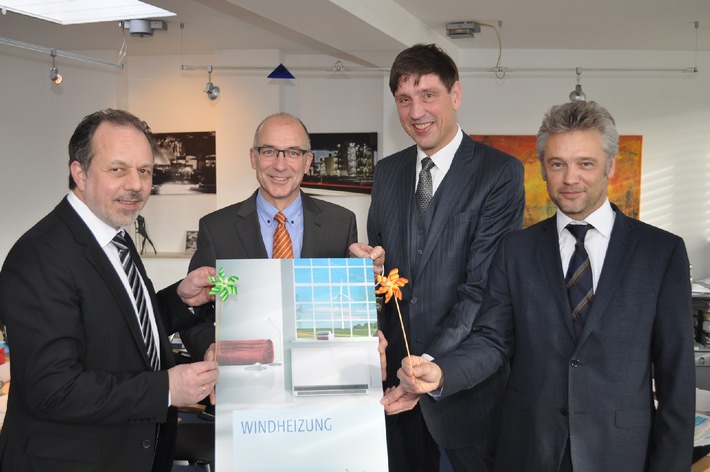 Stadt Meckenheim und RWE ziehen positive Bilanz im Pilotprojekt Windheizung