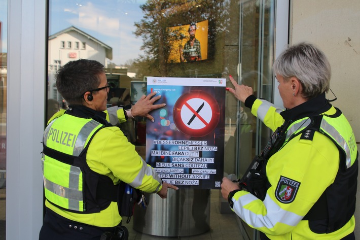 POL-SI: Polizei startet die Kampagne "Besser ohne Messer" - #polsiwi