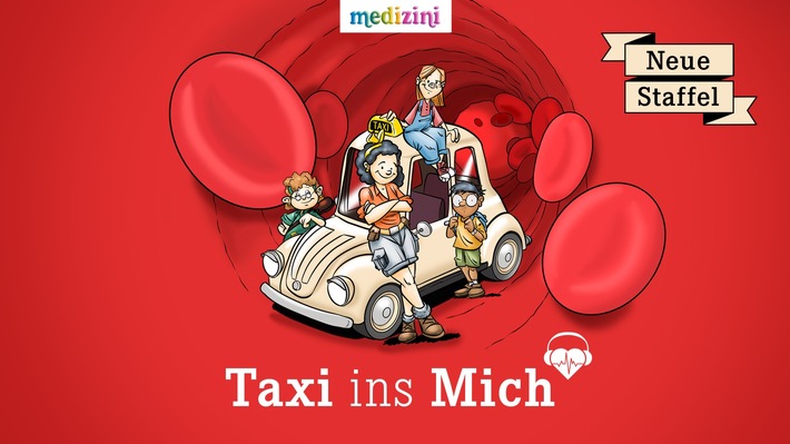 Die spannenden Reisen in den Körper gehen weiter: Die zweite Staffel des medizini-Podcasts Taxi ins Mich startet am 1. Januar 2026