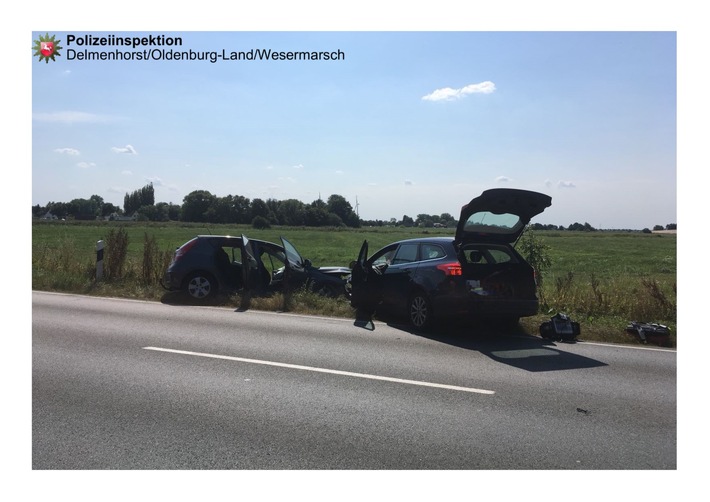 POL-DEL: LK Wesermarsch: Bildmaterial zum Unfall auf der B212
