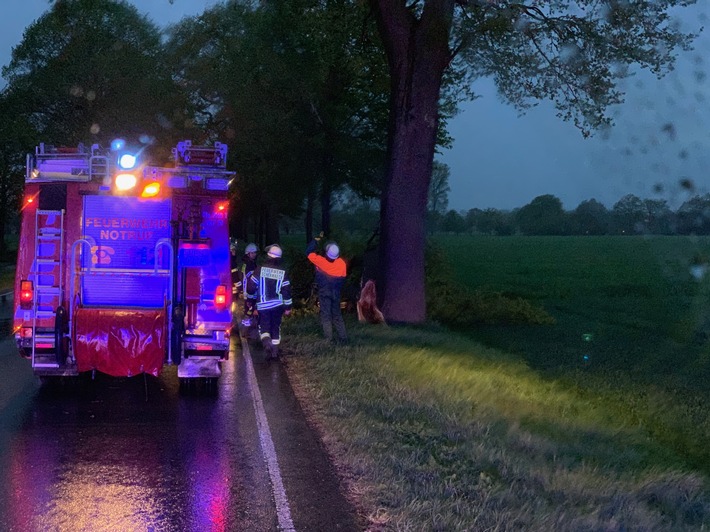 FW-Schermbeck: Sturmeinsätze beschäftigten die Feuerwehr Schermbeck