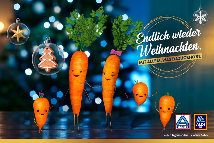 Neue ALDI Kampagne: Endlich wieder Weihnachten - mit allem, was dazugehört