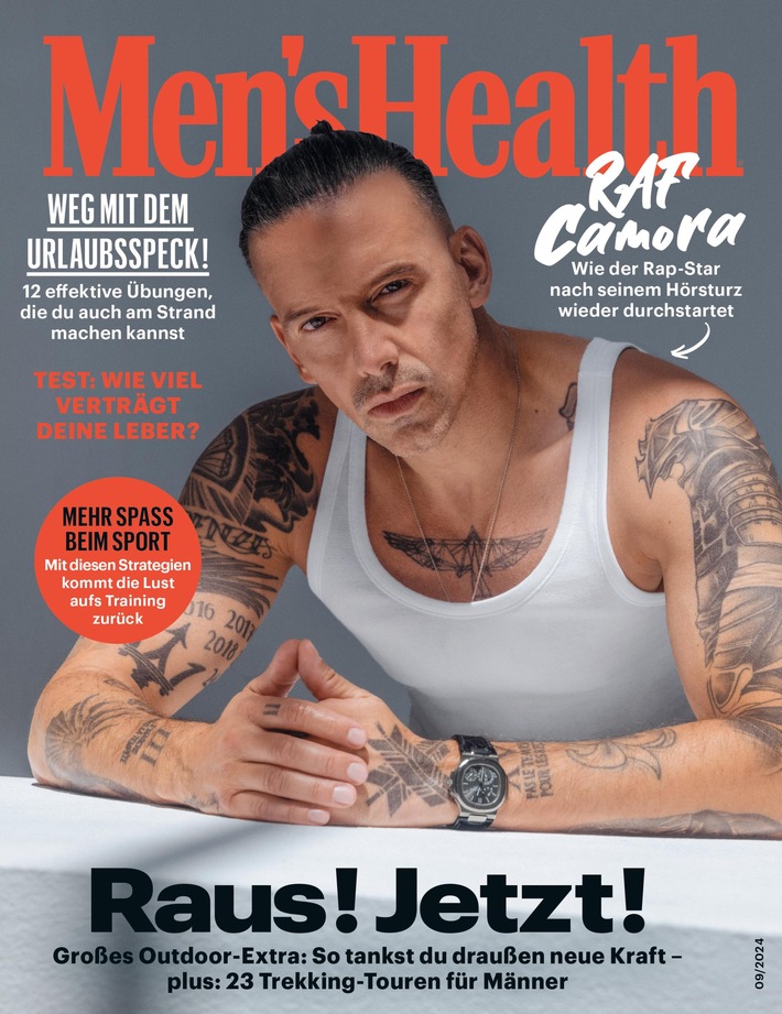 RAF Camora in Men&#039;s Health über sein Comeback: &quot;Ich habe einmal komplett den Reset-Knopf gedrückt.&quot;