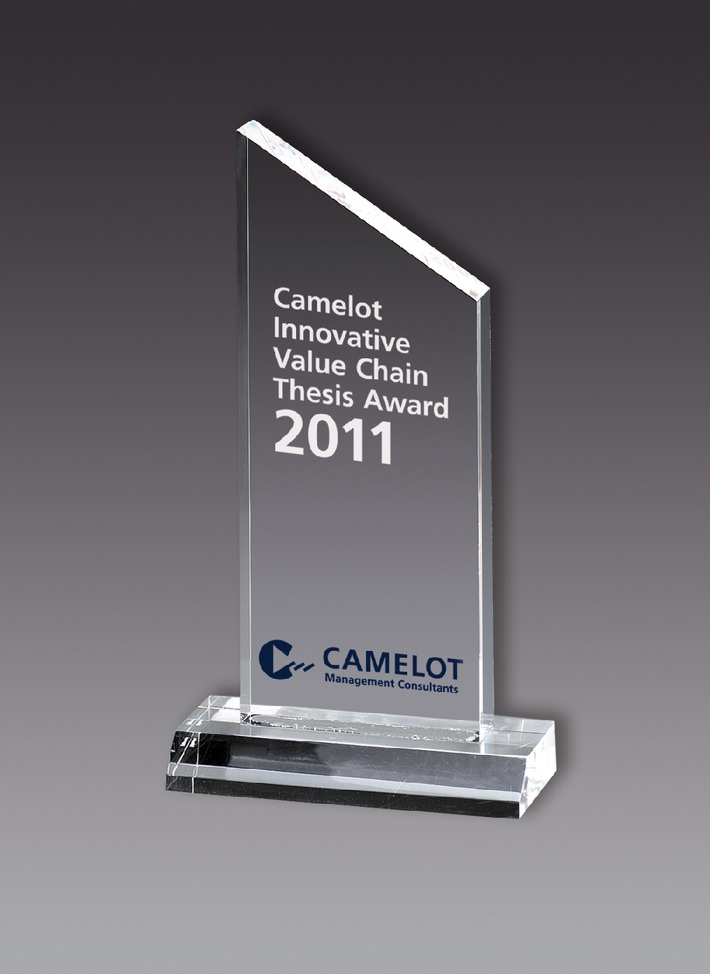 Erster Camelot Innovative Value Chain Thesis Award vergeben (mit Bild)