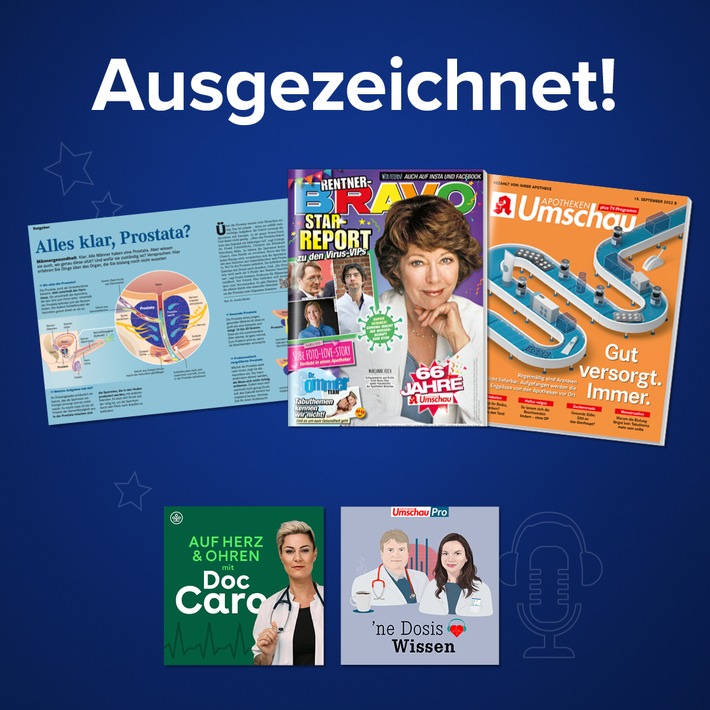 Goldener Award-Herbst für die Wort & Bild Verlagsgruppe: Fünf renommierte Preise in einem Monat, darunter zwei Auszeichnungen in Gold / Die Wort & Bild-Medien sind B2B- und B2C-Lieblinge