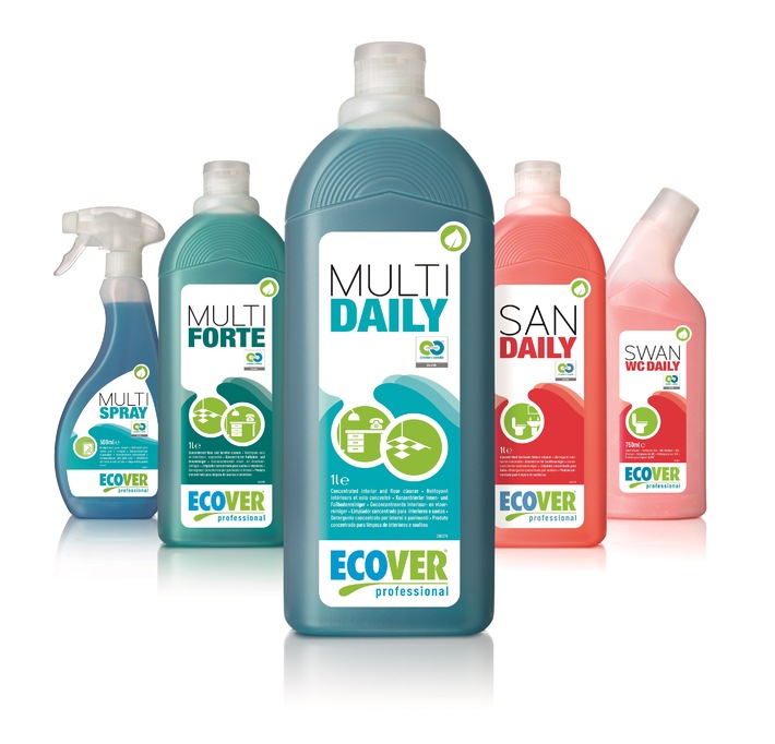 Ecover liefert weltweit erste Cradle-to-Cradle-zertifizierte Reinigungsprodukte für Profis (BILD)