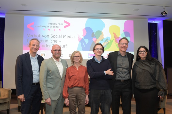 "Leitplanken vor Verboten" / Social Media erst ab 16? Spannende Diskussion bei den Augsburger Mediengesprächen
