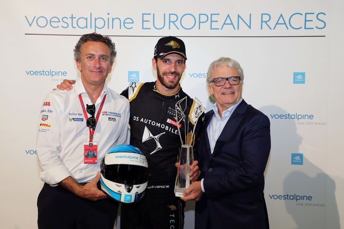voestalpine FORMEL E RACE ALERT: Vergne gewinnt den Swiss E-Prix und die "voestalpine European Races" Trophäe