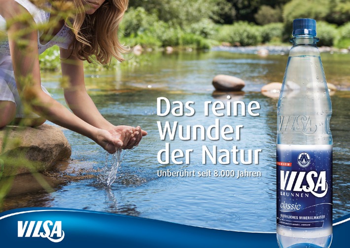 Neuer VILSA Markenauftritt mit crossmedialer Kampagne / Das reine Wunder der Natur auf allen Kanälen (BILD)