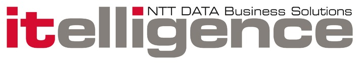 Messepremiere: itelligence stellt umfangreiche Logo-Ergänzung vor / itelligence AG kündigt Co-Branding mit NTT DATA Business Solutions an (BILD)