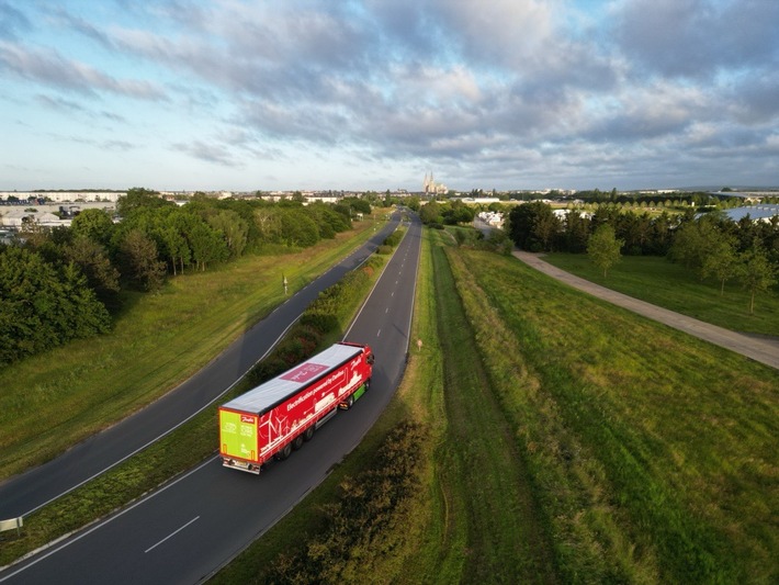 Aerial photo of the truck outside of Chartres, France.jpg