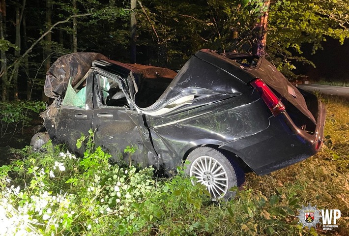 POL-PDKL: Bei Wildunfall Kontrolle über Wagen verloren