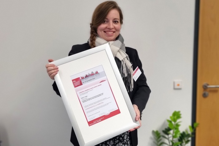 Chemikerin der Universität Koblenz mit Günter Landbeck Excellence Award ausgezeichnet