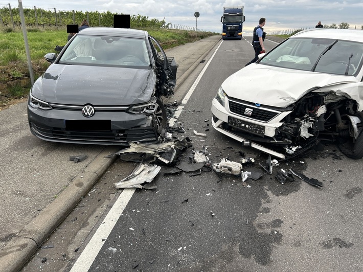 POL-WI-KvD: +++Verkehrsunfall mit 3 verletzten Personen+++