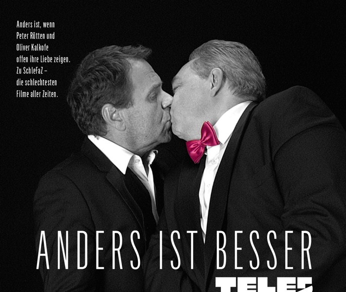 Ein Kuss - mehr nicht. #schlefaz #KISSvsDISS / Weiterer Text über ots und www.presseportal.de/nr/43455 / Die Verwendung dieses Bildes ist für redaktionelle Zwecke honorarfrei. Veröffentlichung bitte unter Quellenangabe: "obs/Tele 5/Feico Derschow"