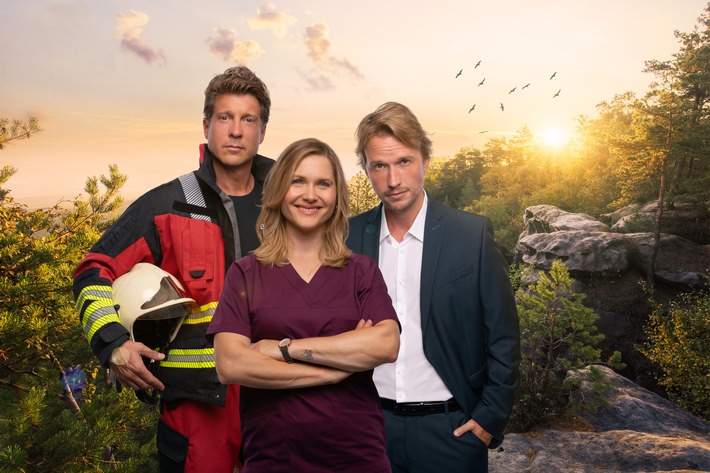 Feuer, Liebe & zwei Männer. SAT.1 zeigt die neue Feuerwehrserie "Frieda - Mit Feuer und Flamme" ab Montag, 1. Juni. Täglich.