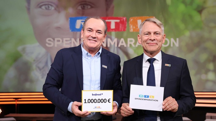 Inspiration, Freude und 1 Million Euro für Kinder / bofrost* übergibt Millionenspende an &quot;Stiftung RTL - Wir helfen Kindern e. V.&quot;