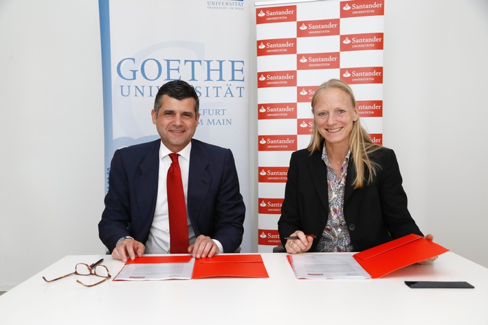 Santander und Goethe-Universität Frankfurt verlängern Partnerschaft