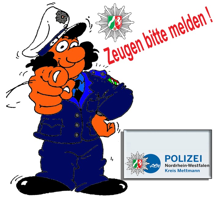 POL-ME: Polizei sucht Zeugen! Gefährlicher Eingriff in den Straßenverkehr und Sachbeschädigung - Hilden - 200349