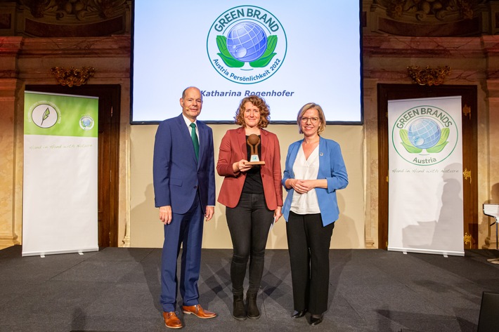 55 Marken sowie Katharina Rogenhofer in Wien als &quot;GREEN BRANDS Austria&quot; ausgezeichnet / Auch der Österreichische Umweltjournalismus-Preis wurde im Rahmen der Gala verliehen