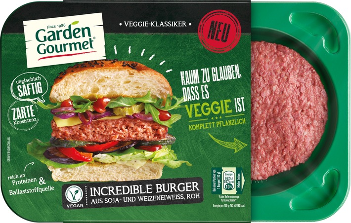 NORMA nimmt fleischlosen &quot;Incredible Burger&quot; ins Sortiment auf /  Ein echter Burger, nur ohne Fleisch - einfach unglaublich (FOTO)