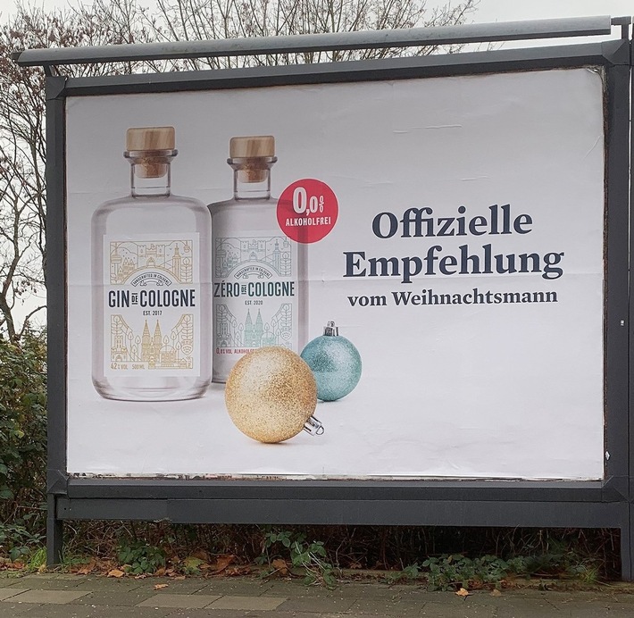 Gin de Cologne inspiriert mit frecher Weihnachtskampagne