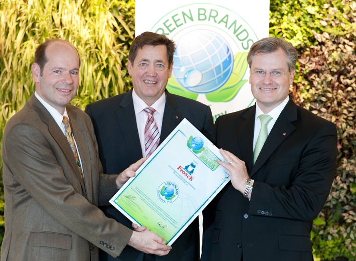 &quot;Frosch&quot; erhält grünes Marken-Siegel und Auszeichnung / Öko-Pionier wird erste &quot;Green Brand&quot; in Deutschland / Wahl zur &quot;Most Trusted Brand&quot; (BILD)