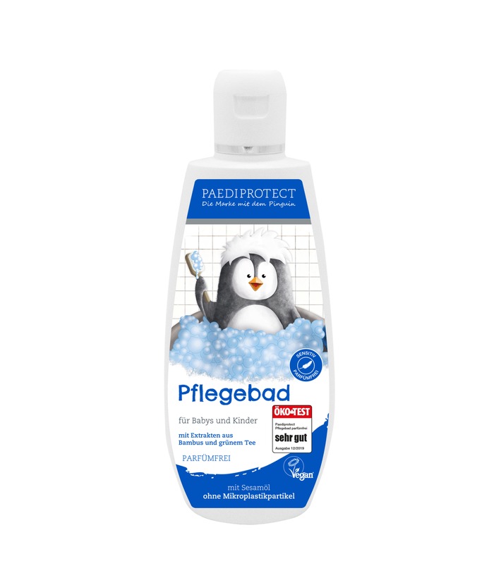 PAEDIPROTECT Pflegebad erhält Note "sehr gut" / Das deutsche Produkt überzeugte laut ÖKO-Test Magazin in allen untersuchten Kriterien