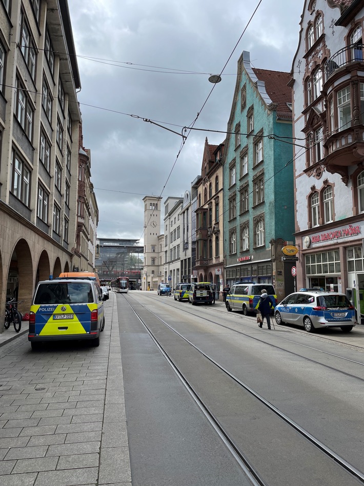 LPI-EF: Polizeieinsatz in der Bahnhofstraße