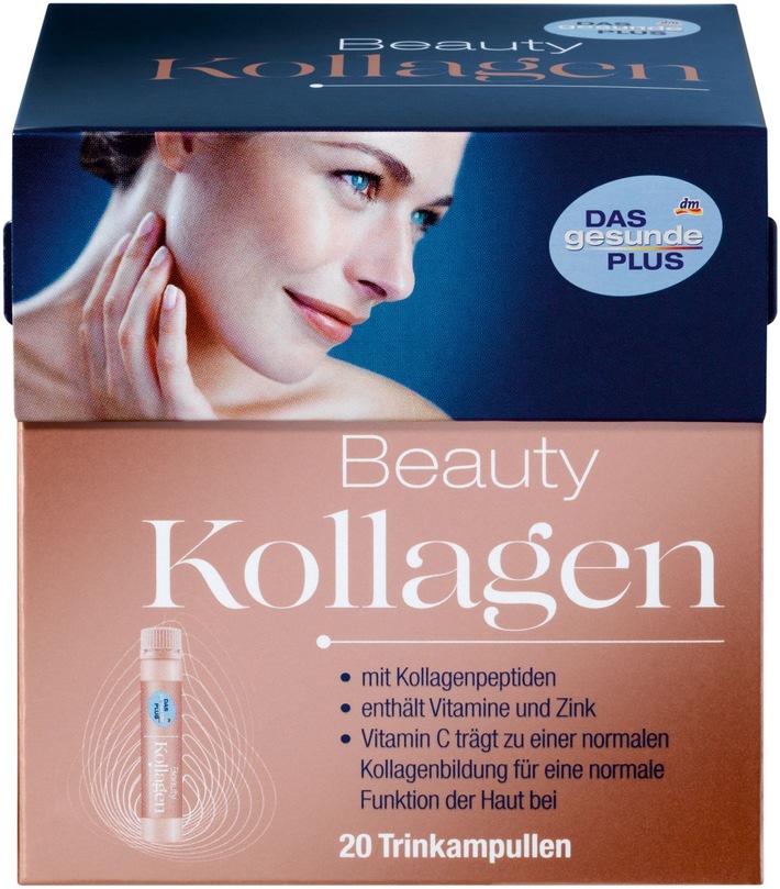 Verbraucherinformation: dm ruft aus Gründen des vorbeugenden Verbraucherschutzes den Artikel &quot;DAS gesunde PLUS Beauty Kollagen&quot; mit dem Mindesthaltbarkeitsdatum 06.2020 und der L-Nr.: L39/1148 zurück